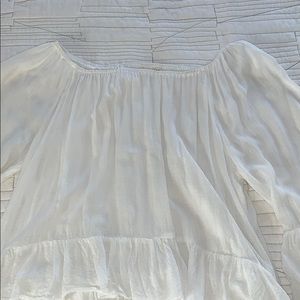 White off the shoulder top